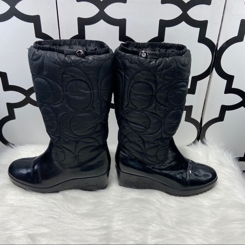 Coach Black Cantina Winter Wedge Boot - Picture 4 of 9